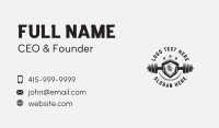 Barbell Gym Equipment Business Card