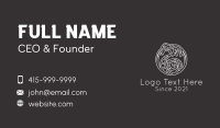 Minimalist Celtic Dragon Business Card