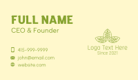 Symmetrical Leaf Pattern  Business Card