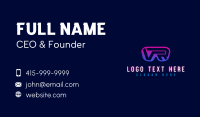 VR Gaming Entertainment Business Card