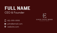 Deluxe Monogram E & O Business Card