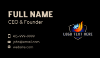 Snow Flame HVAC Business Card Design