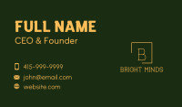 Elegant Square Cafe Business Card