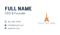 Orange Tower Price Tag Business Card