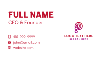 Letter P Tech Software Business Card Design