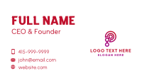 Letter P Tech Software Business Card