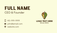 Vegetarian Pizza Business Card Design