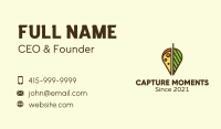 Vegetarian Pizza Business Card