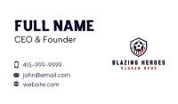 Soccer Ball Shield Business Card Image Preview