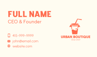 Straw Business Card example 3