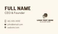 Afro Guy Character Business Card