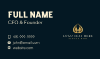 Luxury Wing Droplet Business Card Design