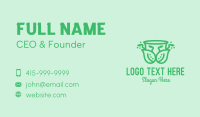 Ornamental Plant Cup Business Card