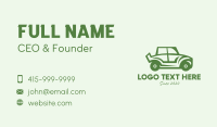 Green Automotive Vehicle Car Business Card Design