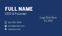 Diplomatic Business Card example 2