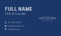 Corporate Business Wordmark Business Card