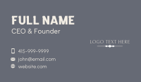 Marketing Business Card example 2