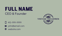 Vintage Badge Wordmark Business Card Image Preview