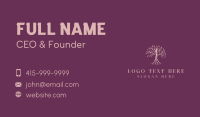 Organic Woman Tree Business Card Design