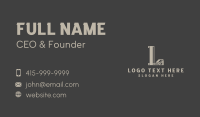 Industrial Fabrication Letter L Business Card Design