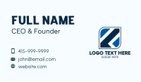 Blue Tech Application Business Card