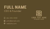 Luxury Finance Letter S Business Card