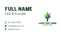 Cannabis Brush Business Card Design