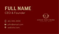 Deluxe Floral Boutique Business Card