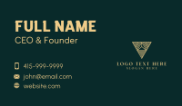 Luxury Abstract Triangle Business Card