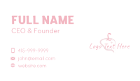 Cosmetic Fashion Square Business Card