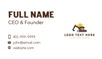 Construction Digger Excavator Business Card