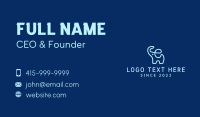 Blue Elephant Monoline Business Card Design