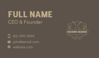 Wood Chisel Business Card example 3