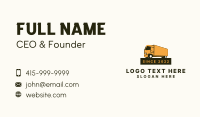Shipping Box Truck Business Card