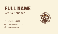 House Real Estate Roofing Business Card