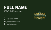 Crown Shield Ornament Business Card