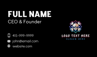 Skull Poker Gambler Business Card