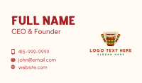 Djembe Drum Jamaica Business Card Design