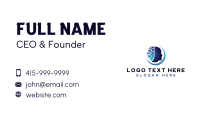 Technology Hexagon Head Business Card