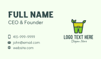 Green Leprechaun Costume Business Card Design