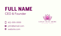 Wellness Lotus Flower Business Card Design