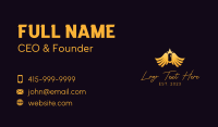 Elegant Avian Bird Crown  Business Card Design