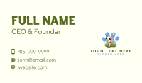 Paw Print Business Card example 2