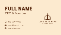 Brown Skyscraper Building Business Card