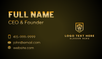 Golden Law Shield  Business Card