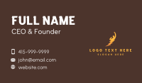 Triumphant Human Lightning Business Card Design