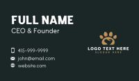 Paw Print Business Card example 2