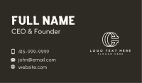Classic Corporate Letter C Business Card