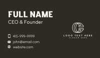 Classic Corporate Letter C Business Card Design