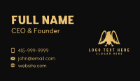 Golden Deluxe Eagle Business Card Design